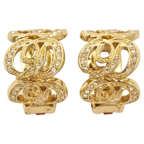 dior hoop|dior clip on earrings.